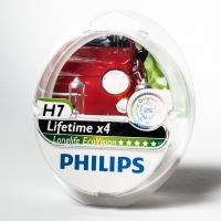 Лампа автомобильная H4 12V 60/55W (P43t) LongLife EcoVision (к-т.2шт.) PHILIPS