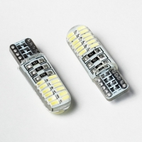 Светодиодная лампа T10-24SMD (12V) (Cиликон) Canbus