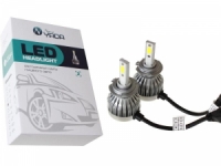 Лампа автомобильная светодиодная LED H7 12-24V 6200K 30W NordYada (вентилятор)