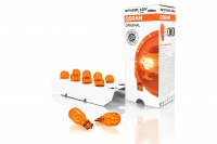 Лампа автомобильная WY16W 12V (W2.1x9.5d) желтая OSRAM