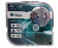 Лампа автомобильная H11 12V 55W Extra Light +50% Nord YADA (к-т 2шт.)