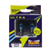 Лампа автомобильная H27/2 12V 27W (PGJ13) Super White +30% МАЯК