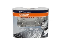 Лампа автомобильная H11 12V 55W (PGJ19-2) Night Breaker Silver +100% (к-т.2шт) OSRAM